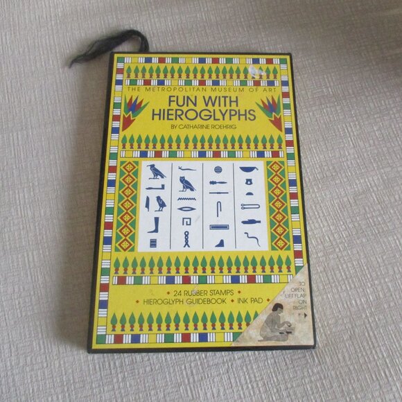 Fun With Hieroglyphs Kit Metropolitan Museum of Art - Picture 1 of 11